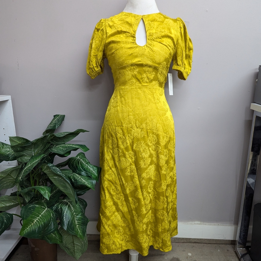 Lani the Label Gold Yellow Midi Dress - Picture 4 of 9